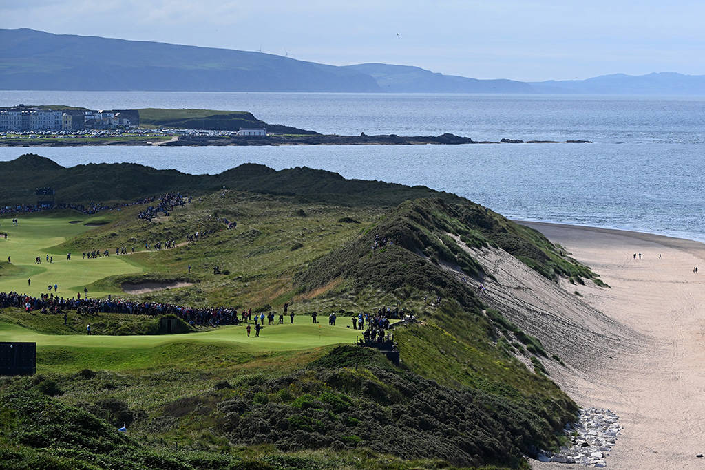 A view of the fifth hole at Royal Portrush
